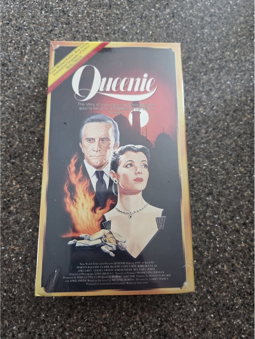 Queenie VHS Movie 1991 Kirk Douglas, Mia Sara Factory Sealed